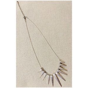 Silver Artificial Jewelry Spike Neck Chain